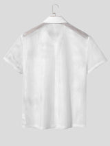 Men's Sheer Mesh Casual Two Pieces Outfit SKUL20265