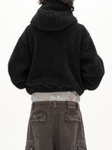 Men's Plush Zip-Up Long Sleeve Hoodie SKUL37707