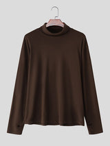 Men's Base Layer High Neck Long Sleeve T-Shirt SKUL35289