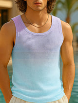 Mens Gradient Textured Casual Tank SKUL15039