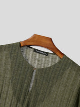 Men's Textured Knit Long Sleeve T-Shirt SKUL29652