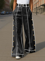 Mens Bold Stripe Colorblock Casual Pant SKUL21060