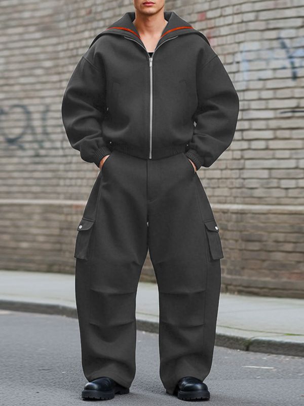 Men's Star Print Shawl Long Sleeve Jacket SKUL43731