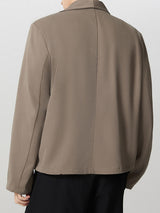 Mens Solid Color Casual Long Sleeve Blazer SKUK82374