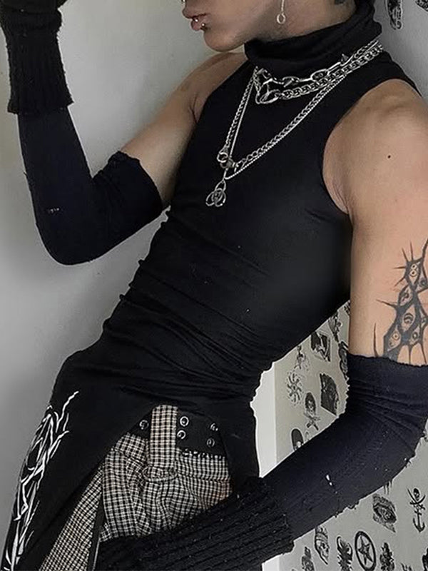 Mens Graffiti Print Long Sleeve T-Shirt SKUK99827