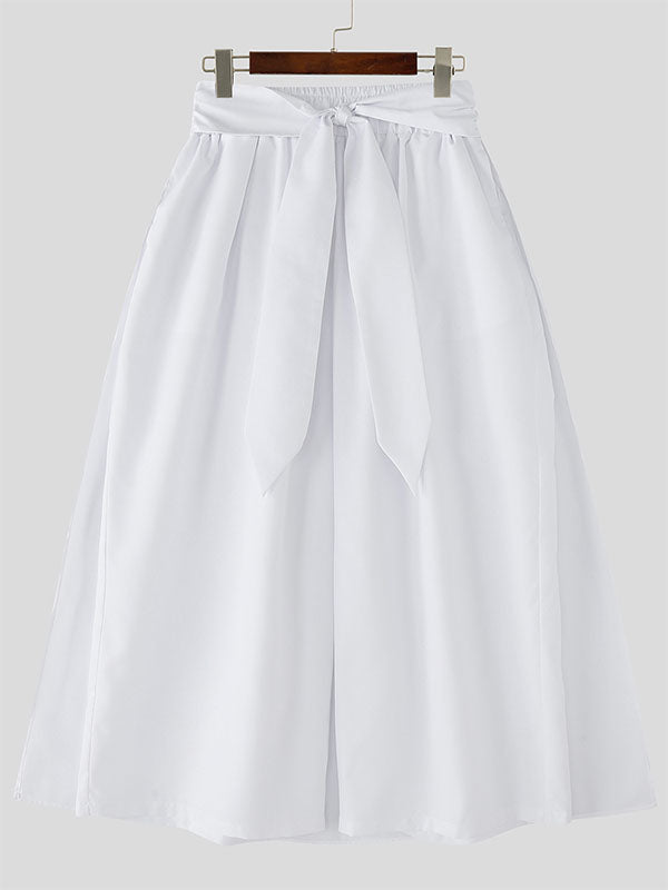 Mens Twist Detail Loose High-Waisted Casual Pant SKUL15578