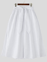 Mens Twist Detail Loose High-Waisted Casual Pant SKUL15578