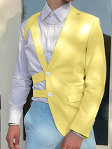 Men's Hollow One Shoulder Casual Blazer SKUL27362