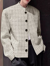 Men's Solid Casual Long Sleeve Jacket SKUL31636