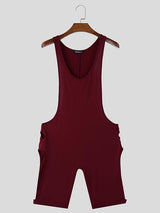 Mens Side Cut-Out Knit Sleeveless Bodysuit SKUK84526