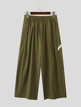 Men's Lace Patchwork Layered Casual Pant SKUL41702