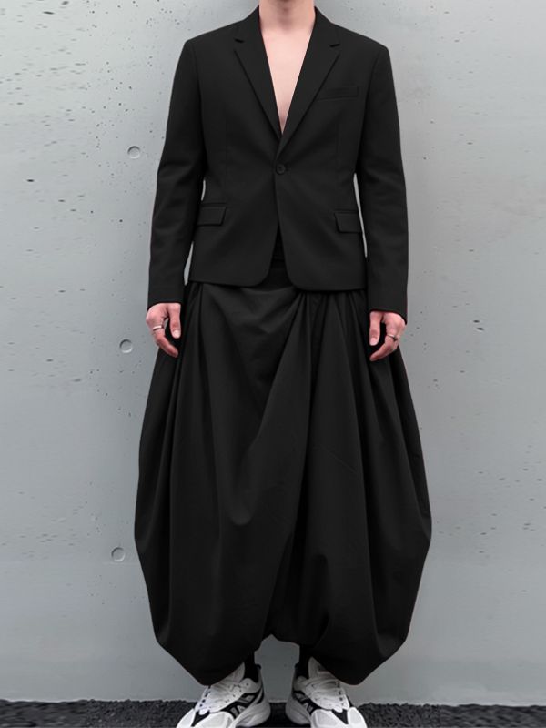 Men's Solid Color Casual Two Pieces Outfit SKUL50996