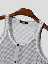 Mens Lace Patchwork Sheer Striped Bodysuit SKUL11594