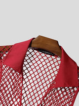 Men's Sheer Mesh Side Cutout Tank SKUL46528
