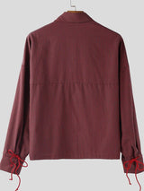 Men's Striped Casual Long Sleeve Shirt SKUL39030