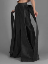 Men's Deconstructed Wide Leg High Waist Pant SKUL39791