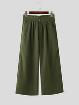 Mens Solid Color High-Waisted Casual Pant SKUL19093