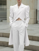 Men's Solid Color Casual Long Sleeve Blazer SKUL28369