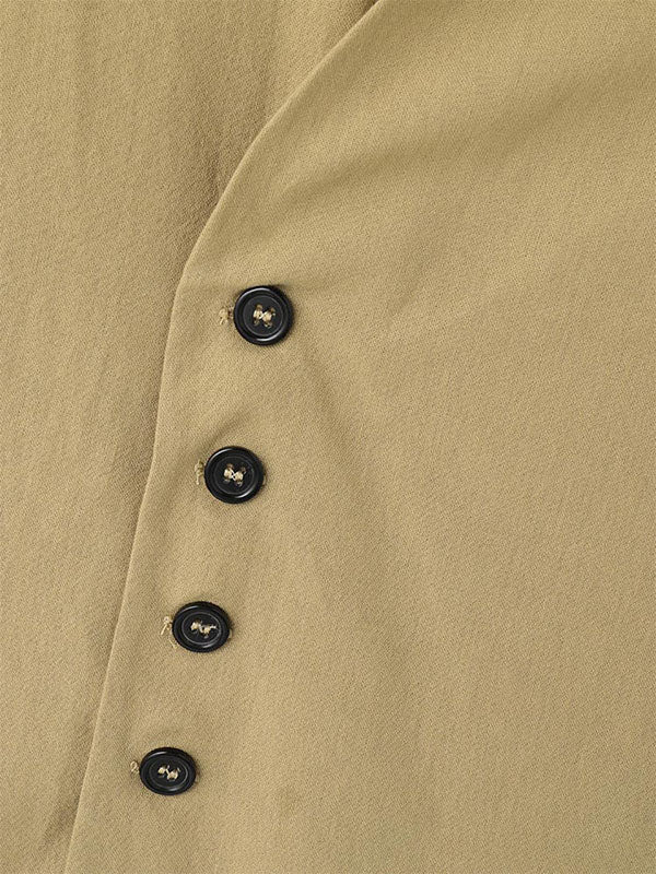 Mens Solid Color Sleeveless Button-Up Shirt SKUL02010