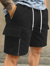 Mens Corduroy Zipper Casual Short SKUL18727