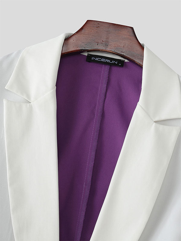 Men's Colorblock Casual Two Pieces Outfit SKUL23885