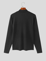 Mens Cutout Deconstruction Long Sleeve T-Shirt SKUK38028