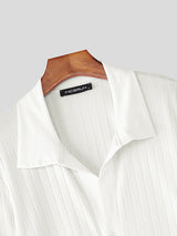 Men's Solid Textured Flared Long Sleeve Cardigan SKUL27437