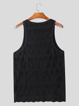 Mens Textured Mesh Spaghetti Strap Tank SKUK94647