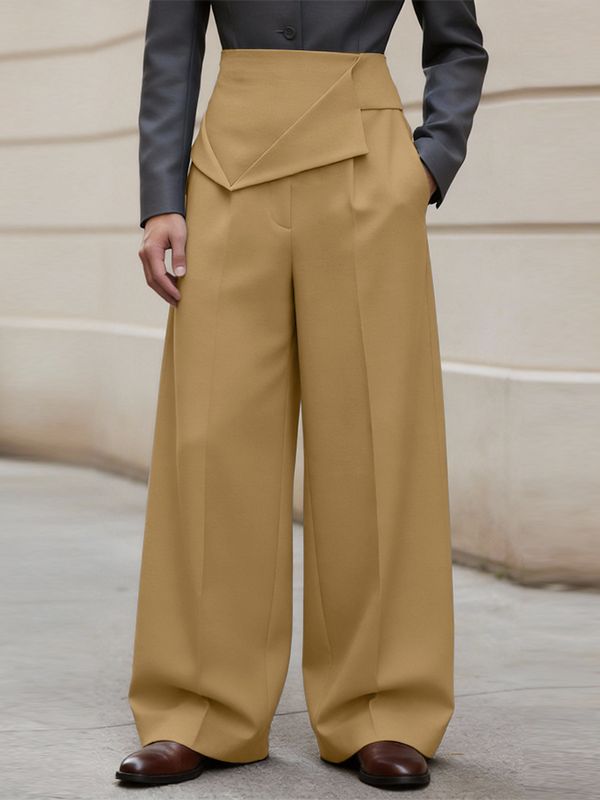 Men's Deconstructed Pleated Design Long Pant SKUL57157