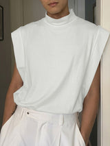 Men's Solid Color Minimal Loose Casual Tank SKUL51875