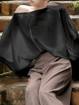 Men's Sheer Pleated Long Sleeve T Shirt SKUL35163