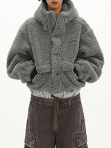 Men's Plush Zip-Up Long Sleeve Hoodie SKUL37707