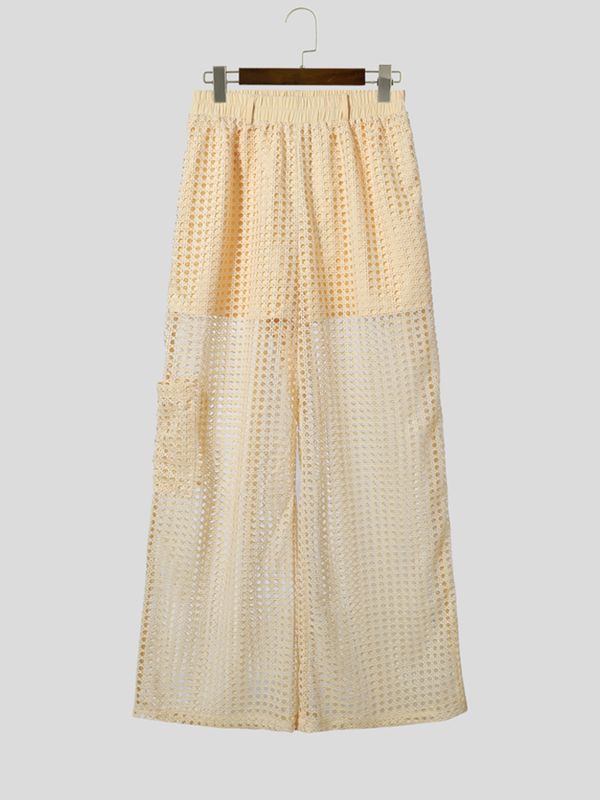 Men's Hollow Mesh Loose Casual Pant SKUL54676