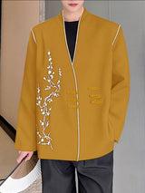 Men's New Chinese Style Frog Button Long Sleeve Cardigan SKUL37172