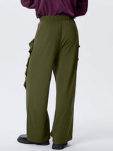 Mens Ruffled Patchwork Design Long Pant SKUK74688