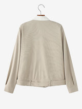 Men's Solid Color Casual Long Sleeve Jacket SKUL43723