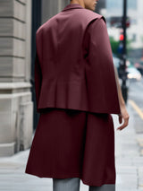 Men's Striped Split Long Sleeve Blazer SKUL22243