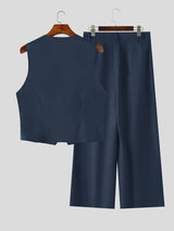 Men's Old Money Vintage Tailored Waistcoat Two Pieces Outfit SKUL75527