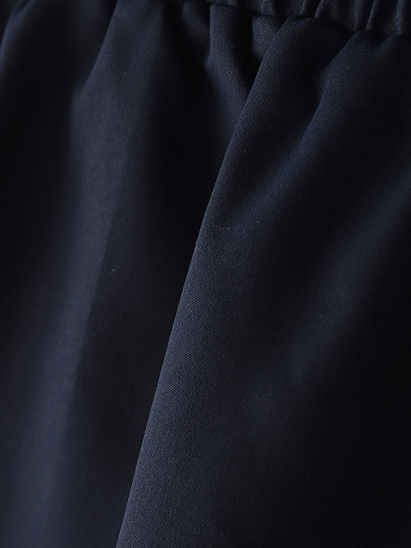 Mens Solid Color Side-Slit Short SKUL08456