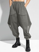 Men's Deconstructed Zipper Design Pant SKUL48588