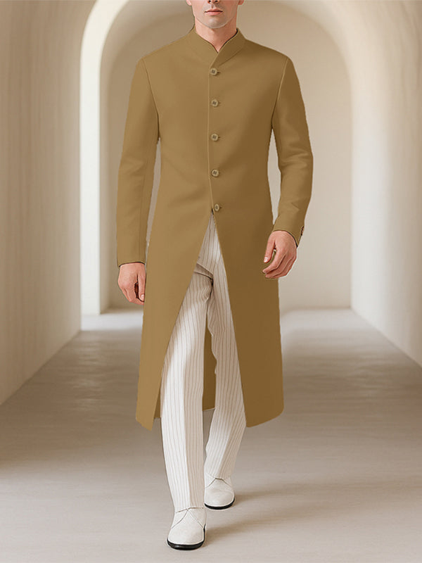 Men's Solid Color Slim Fit Long Sleeve Blazer SKUL26117