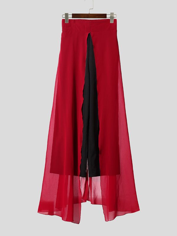 Men's Floor Length Hem Casual Pant SKUL38948