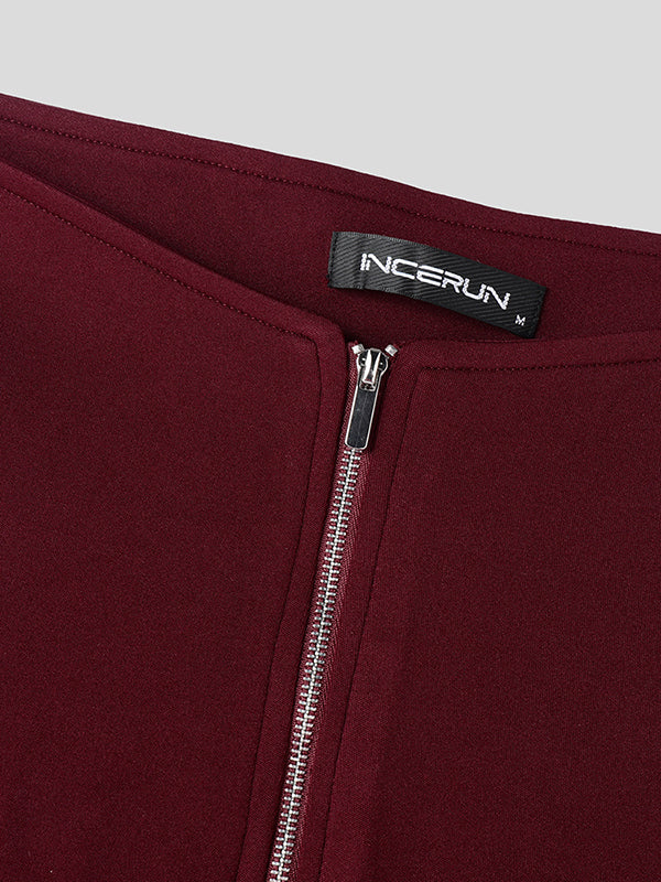 Mens Knitted High-Waist Zip Pant SKUL03116