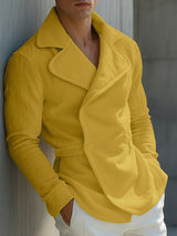 Men's Solid Casual Long Sleeve Blazer SKUL27300