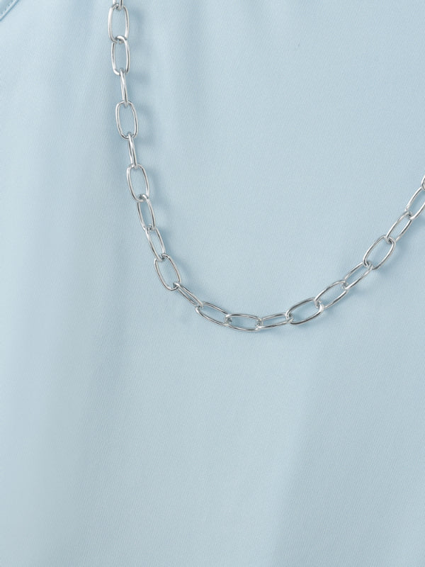 Mens Slightly Sheer Mesh Chain Loose Tank SKUL23551