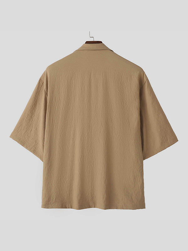 Mens Solid Textured Casual Blazer SKUL09686