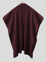 Men's Solid Loose Wide Sleeve Cloak SKUL28407