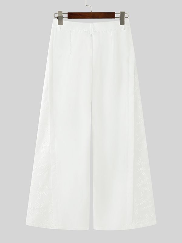 Men's Jacquard Patchwork Casual Pant SKUL46554