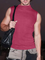 Men's Deconstructed Open Back Lace Up Tank SKUL41252