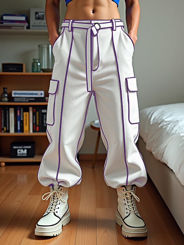 Mens Bold Stripe Color Block Casual Pant SKUL20520